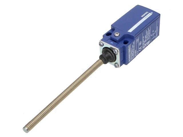 Eindschakelaar; veer met een totale lengte 128mm; NO + NC; 10A Eindschakelaar; veer met een totale lengte 128mm; NO + NC; 10A